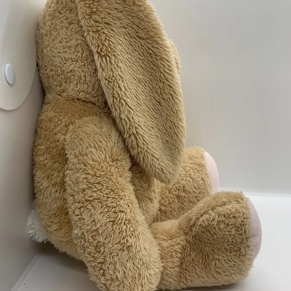 Build a Bear Pawlette Tan Bunny Bunny Rabbit with Floppy Pink Ears White Tail - Picture 10 of 14